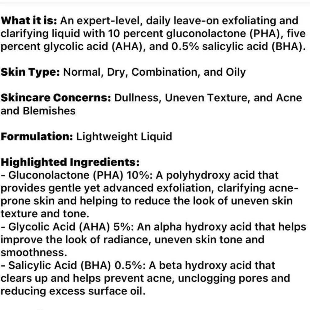 ONLY 1! Peter Thomas Roth ProStrength 10% PHA Exfoliating Clarifying Liquid - Picture 7 of 7